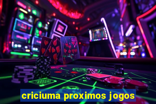 criciuma proximos jogos